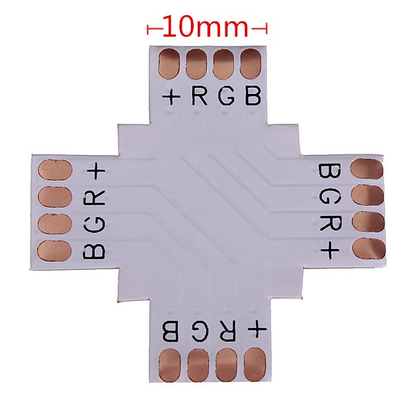Kříž pro LED pásky, 4-pin, 10mm