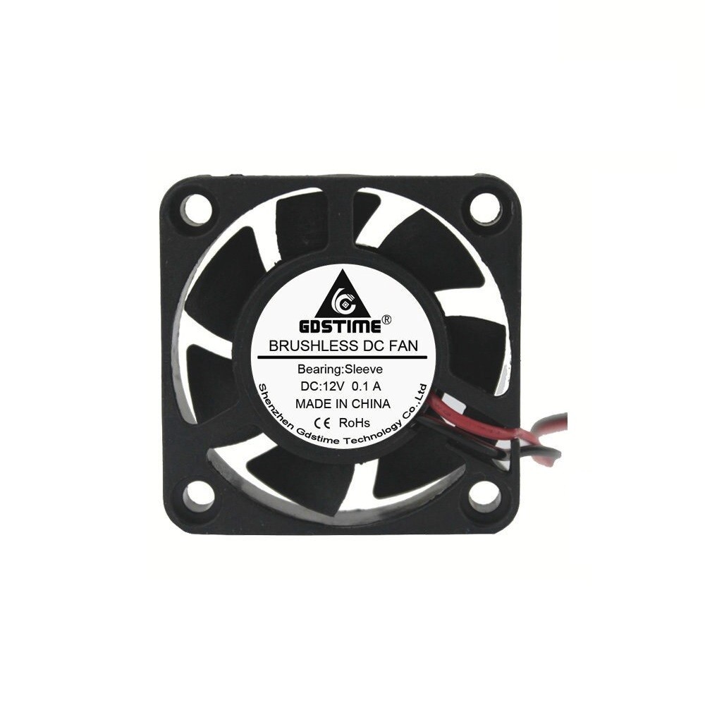 Ventilátor 40x40x10mm, XH2.54, 12V DC, 7500RPM
