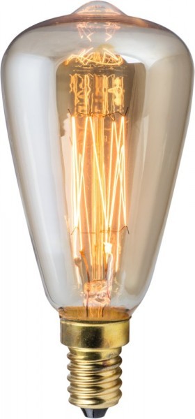 Designová retro žárovka Edison T1 40W, patice E14