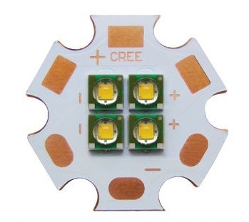 LED Dioda Cree XPE XP-E 12W PCB, 6V, Žlutá 580-590nm