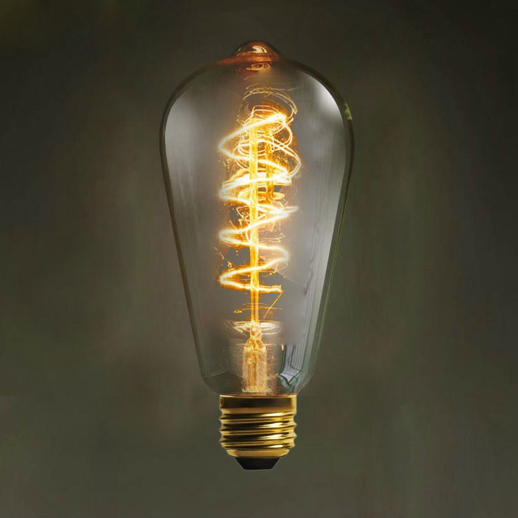 Designová retro žárovka Edison T10 40W, patice E27