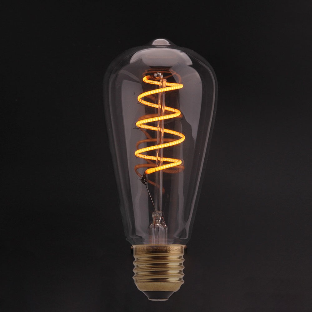 Designová retro žárovka LED Edison ST64 4W, patice E27