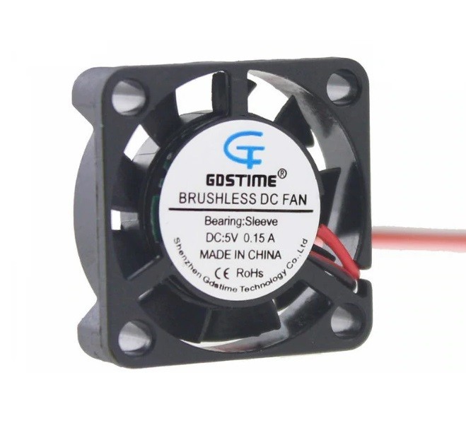 Ventilátor 25x25x7mm, 5V DC, XH2.54