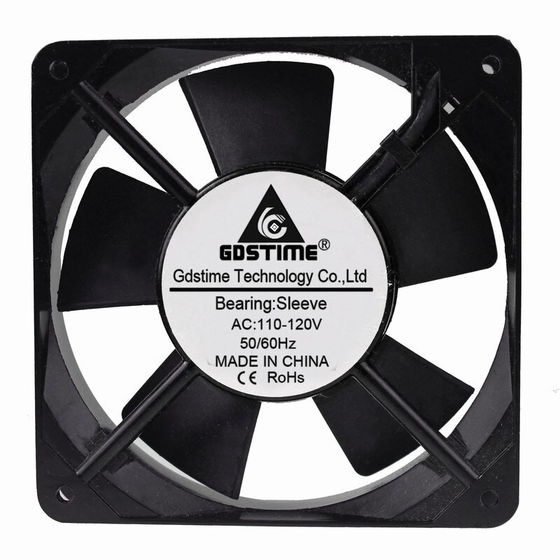 Ventilátor 120x120x25mm, 110/120V AC