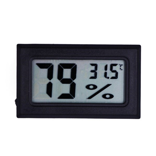 Digitální vlhkoměr/teploměr, -50°C - 70°C, černý